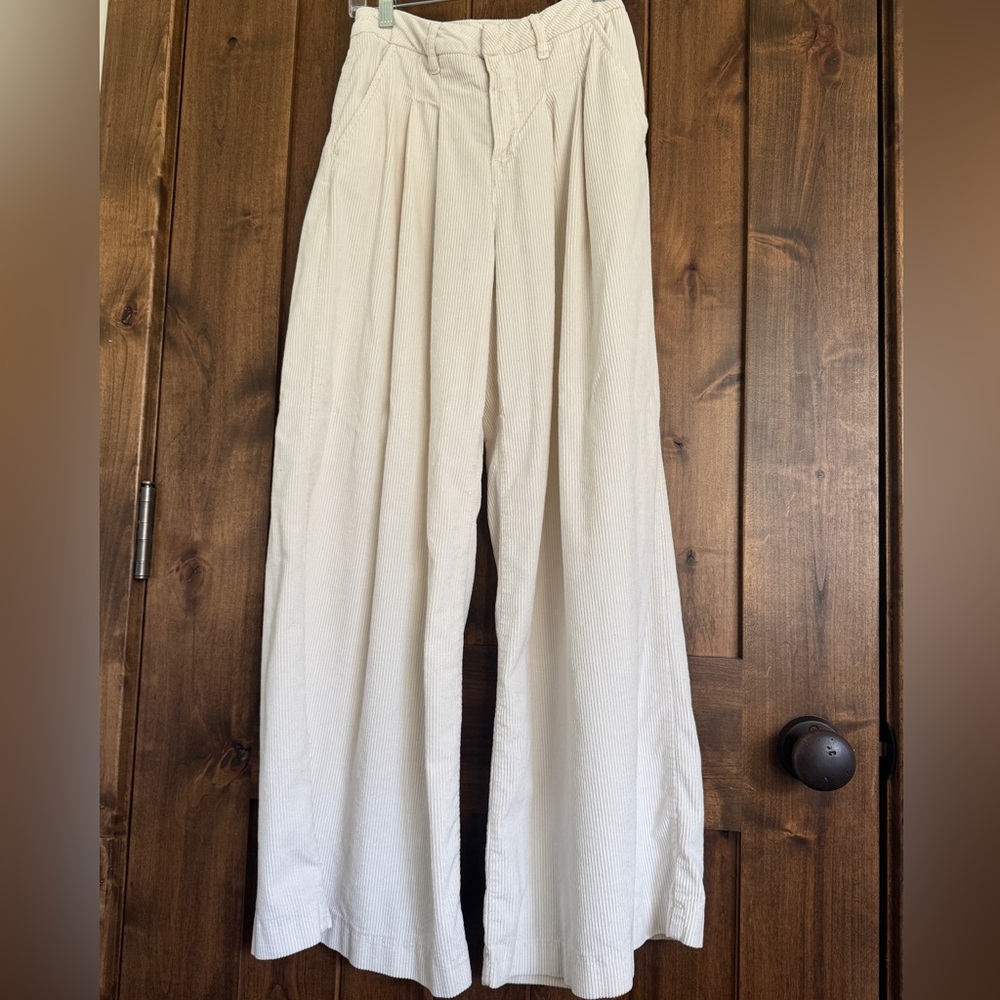 Maeve The Avery Pleated Wide-Leg Trousers: Corduroy Edition - Picture 3 of 7
